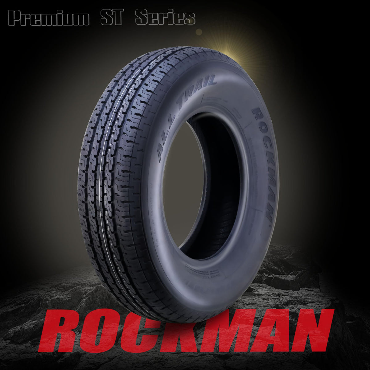 Trailer Tire Wheel ST205/75R15 8PR D 107M 5X4.5" PCD Silver Mod Rim U41913