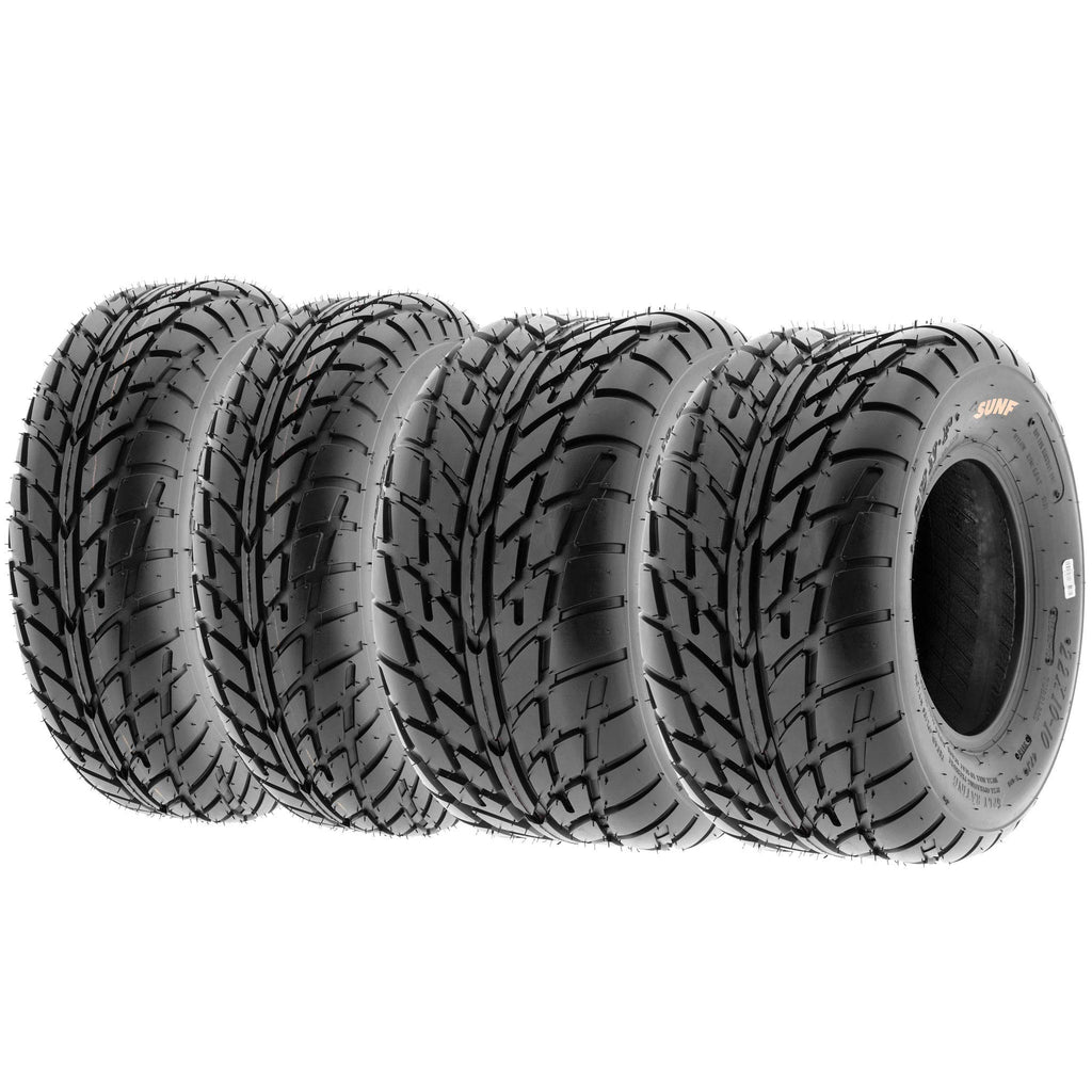 Set of 4 ATV UTV Tires 19x6-10 Front & 18x9.5-8 Rear Tubeless Z1873