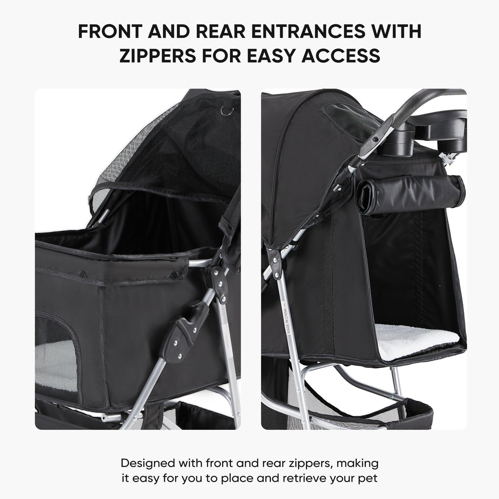 Foldable 3 Wheel Pet Stroller A636641
