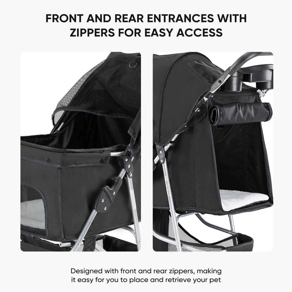 Foldable 3 Wheel Pet Stroller A636641