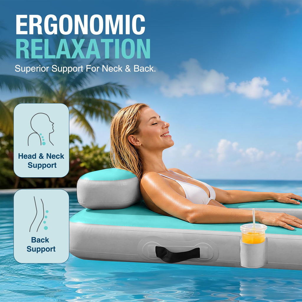Inflatable Floating Chair with Cup Holder S63982