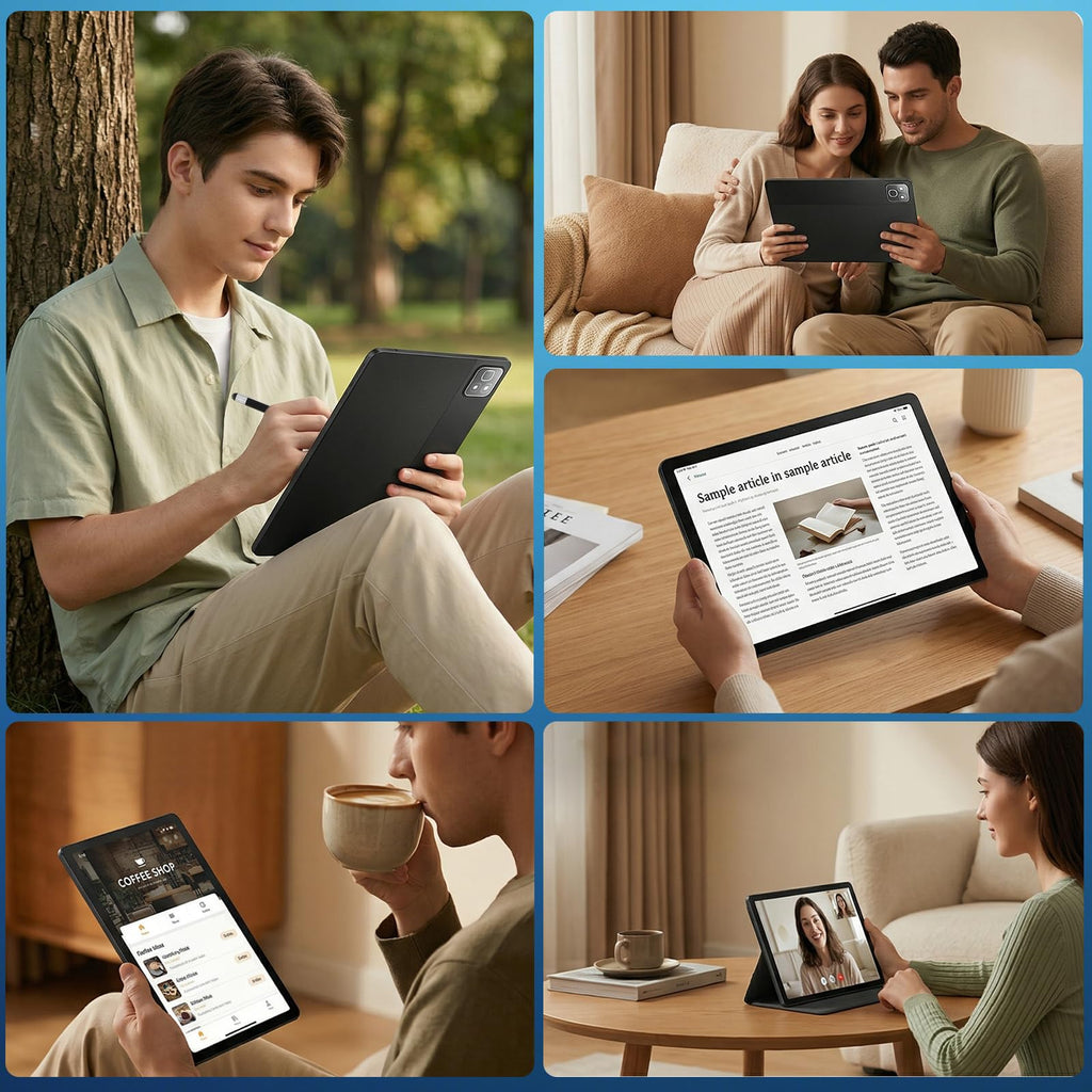 11 Inch 2 in 1 Android 16 Tablet with Keyboard Mouse Pen Case Q3268