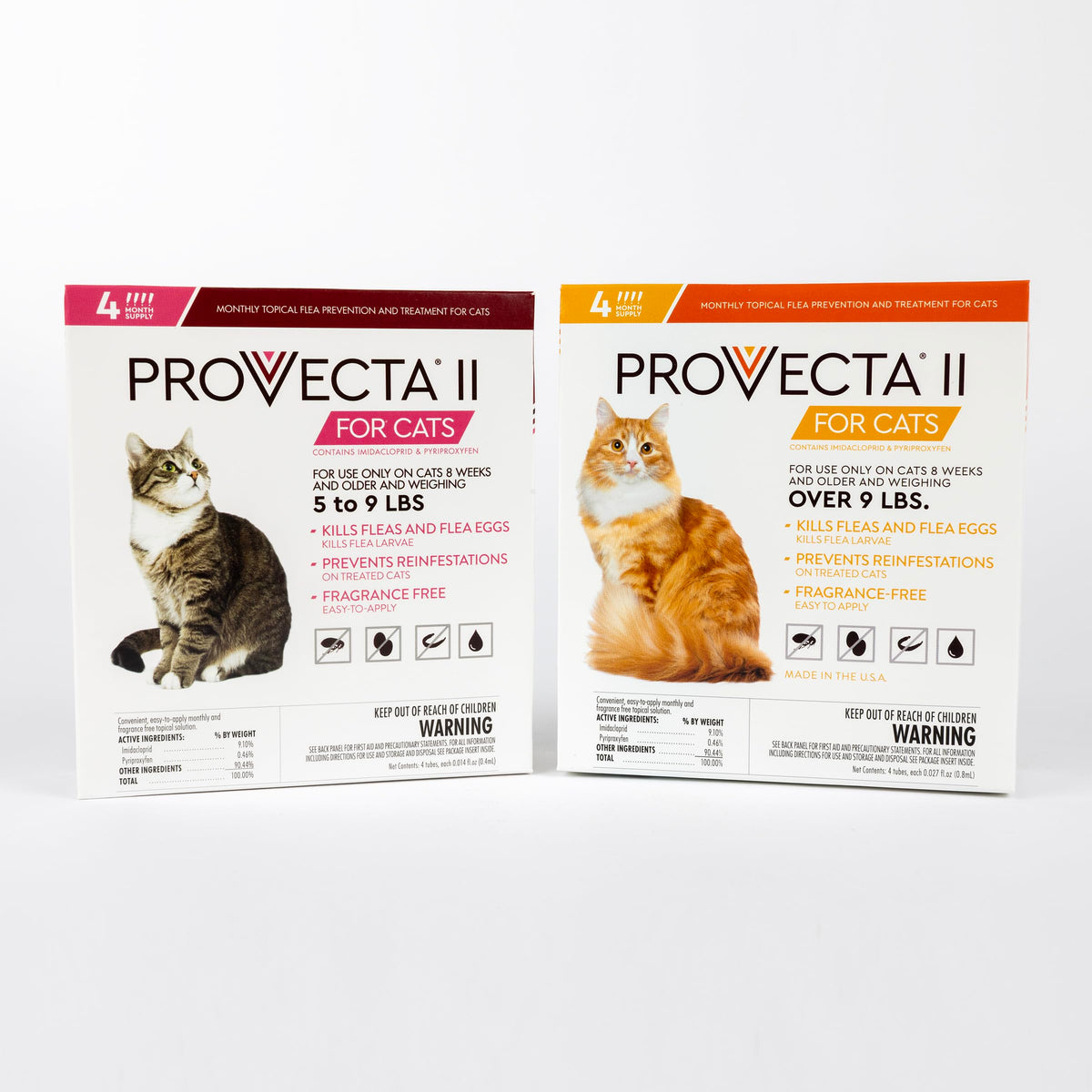 Flea Treatment for Large Cats Over 9 lbs, 4-Month Supply D71818