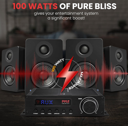 100W 5 Channel Bluetooth Home Theater Audio Amplifier Q118747