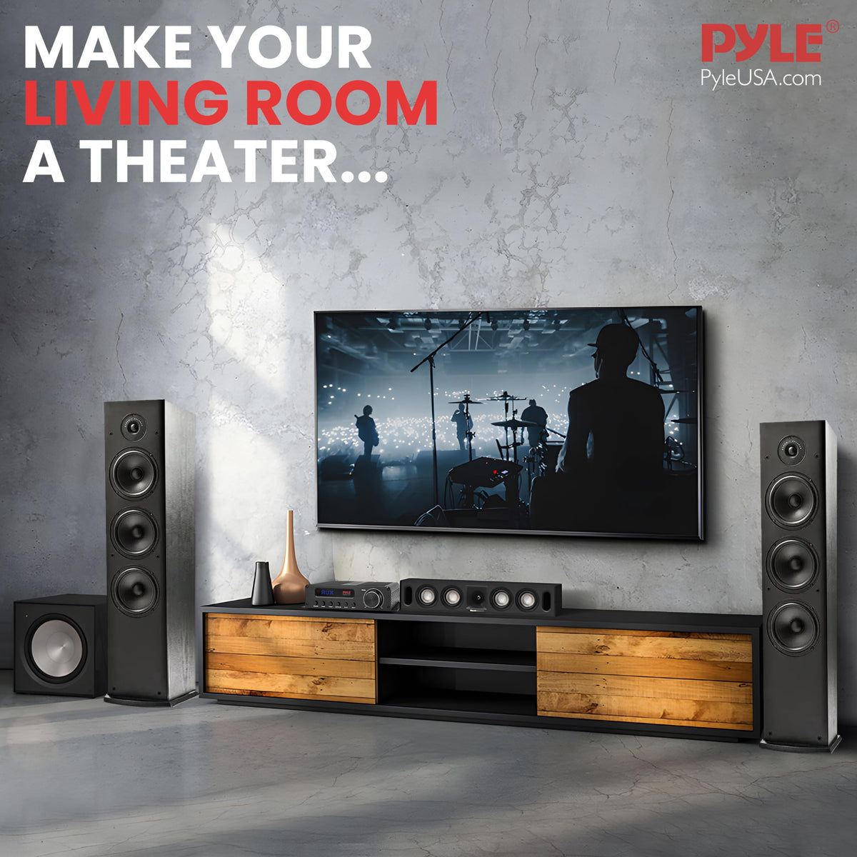 100W 5 Channel Bluetooth Home Theater Audio Amplifier Q118747