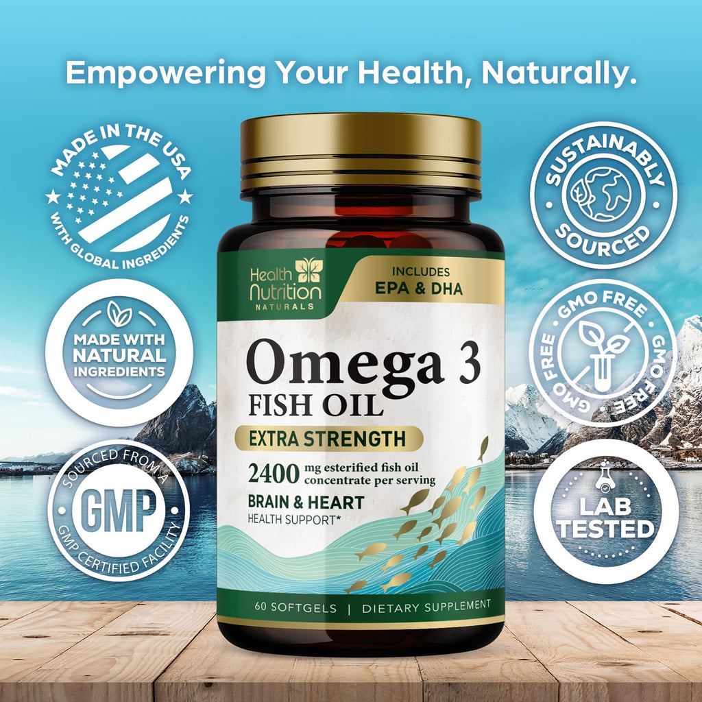 2400mg Omega 3 Fish Oil Softgels P417231