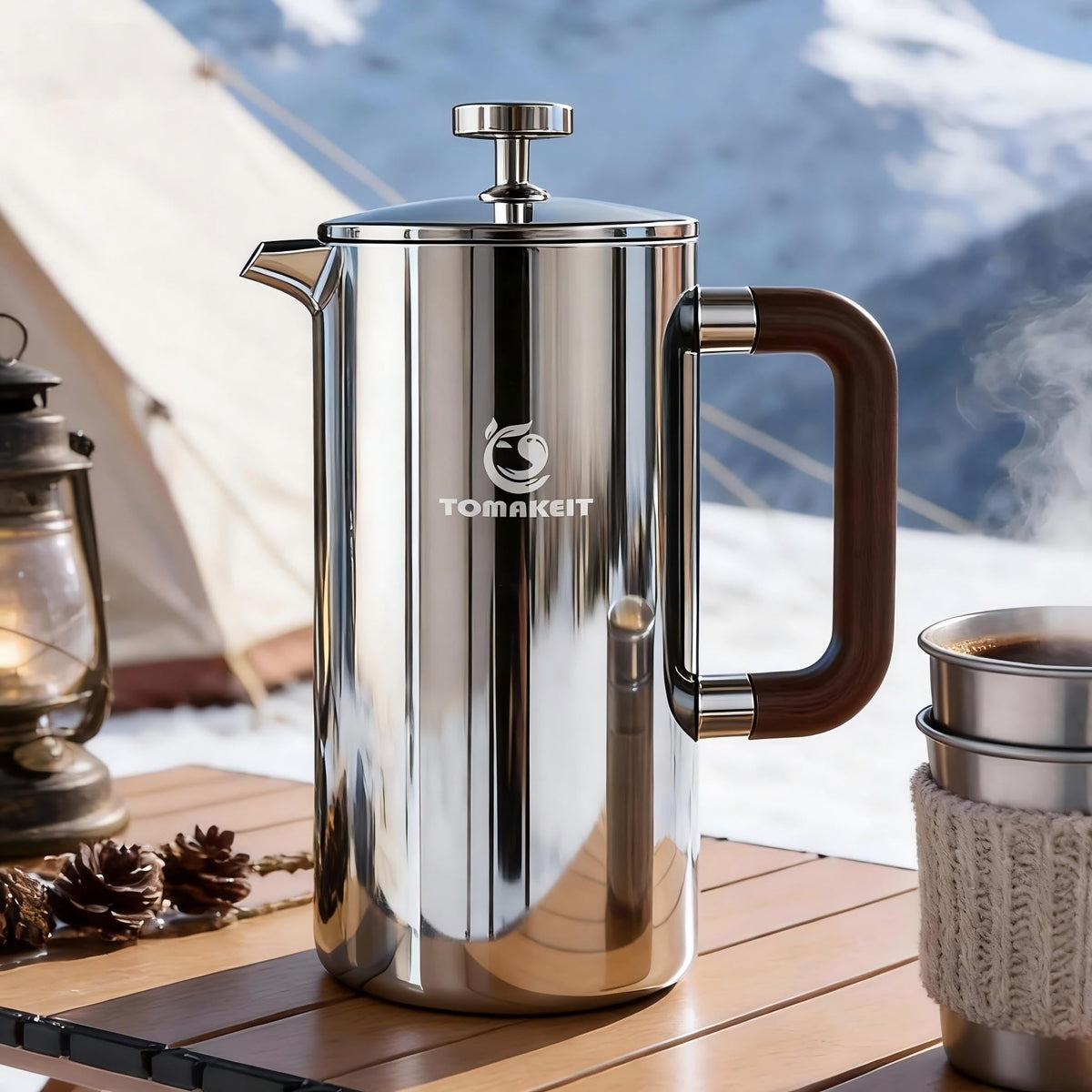 1L Stainless Steel French Press Coffee Maker G20125