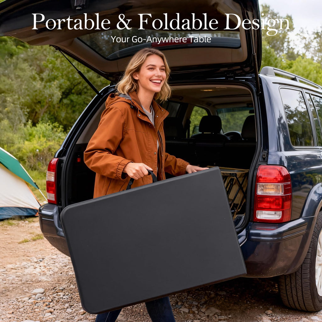 6FT Heavy Duty Foldable Plastic Table Y396213