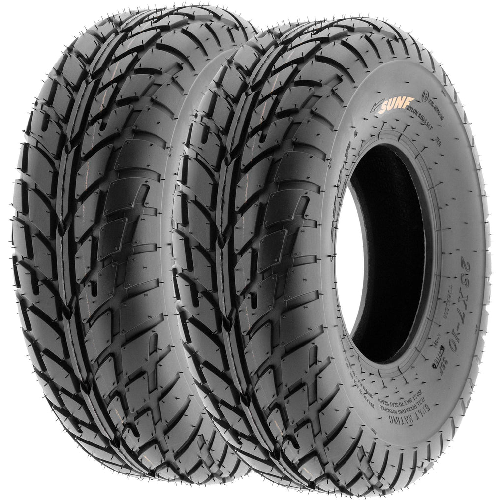 Set of 4 ATV UTV Tires 19x6-10 Front & 18x9.5-8 Rear Tubeless Z1873