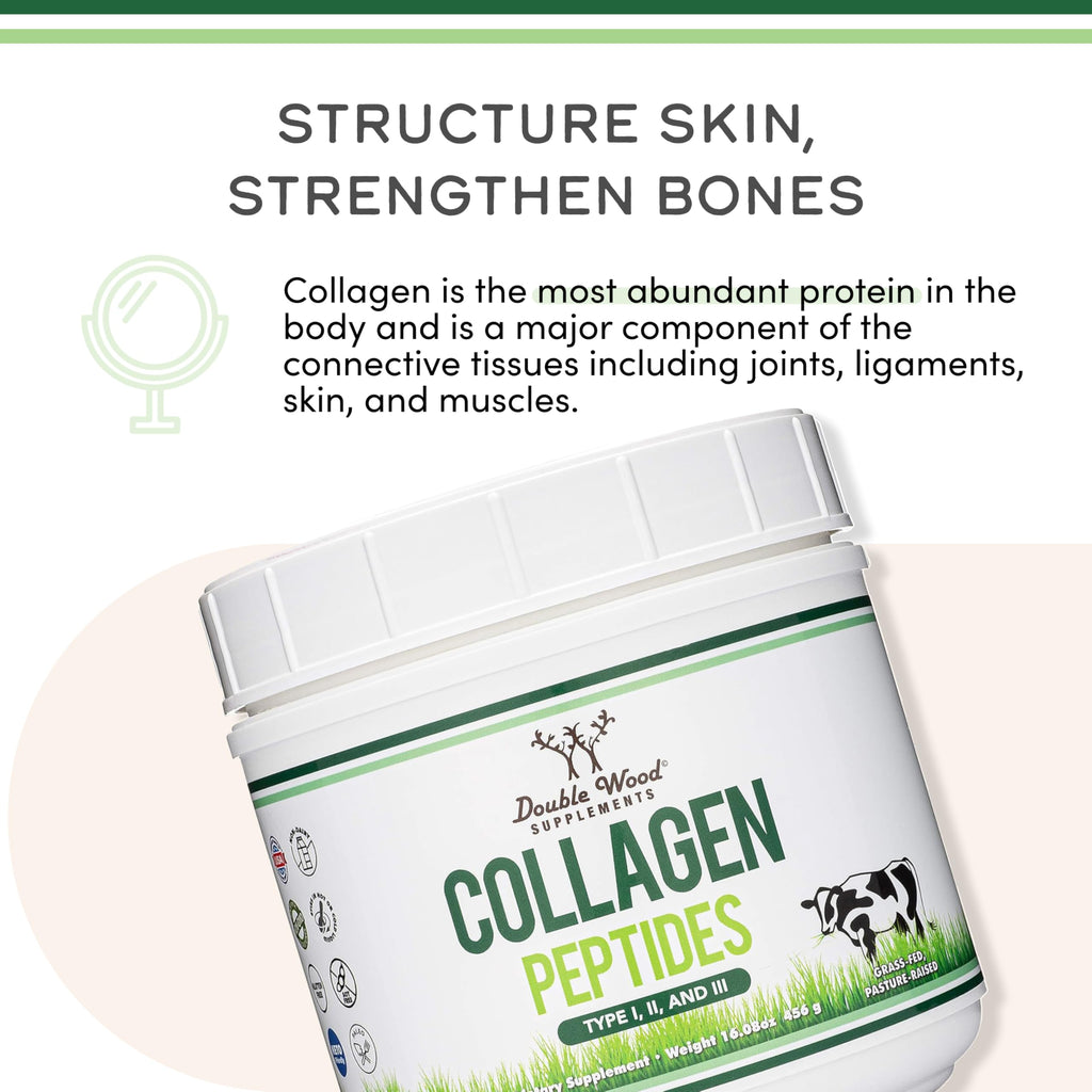 Collagen Peptides Powder Type I II III 16 oz U748