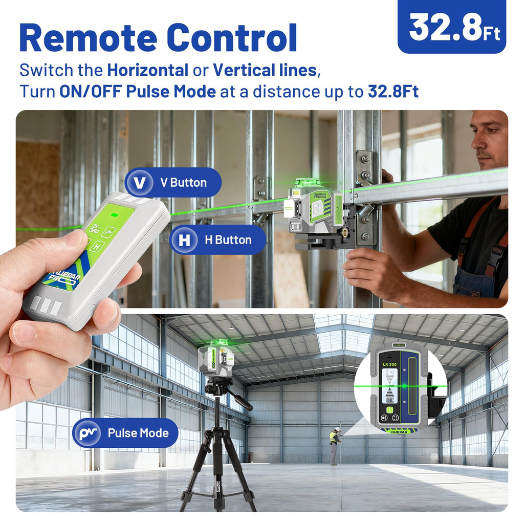 360 Self Leveling Green Laser Level with Tripod N7015