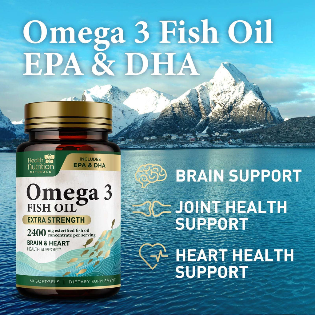 2400mg Omega 3 Fish Oil Softgels P417231