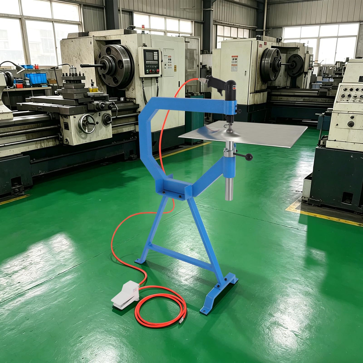 Pneumatic Planishing Hammer with Pedal & Stand P4155