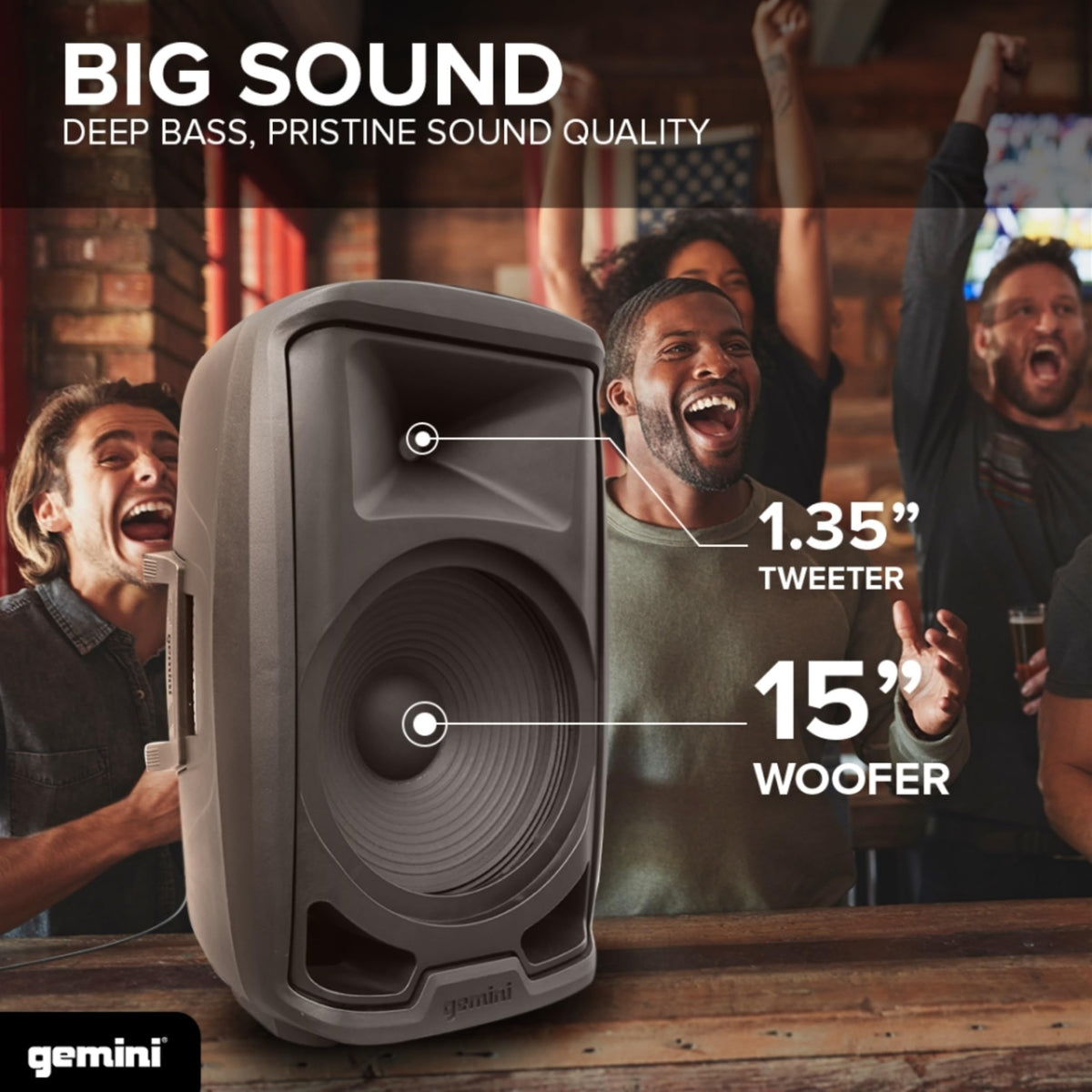 15" PA Speaker & Stand, 1000 Watts J679930