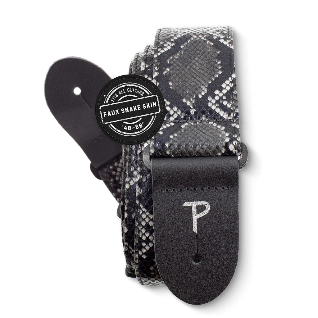 Faux Snake Skin Jacquard Patterned Non-Slip Guitar Strap U228
