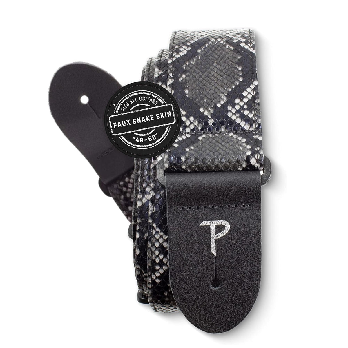 Faux Snake Skin Jacquard Patterned Non-Slip Guitar Strap U228