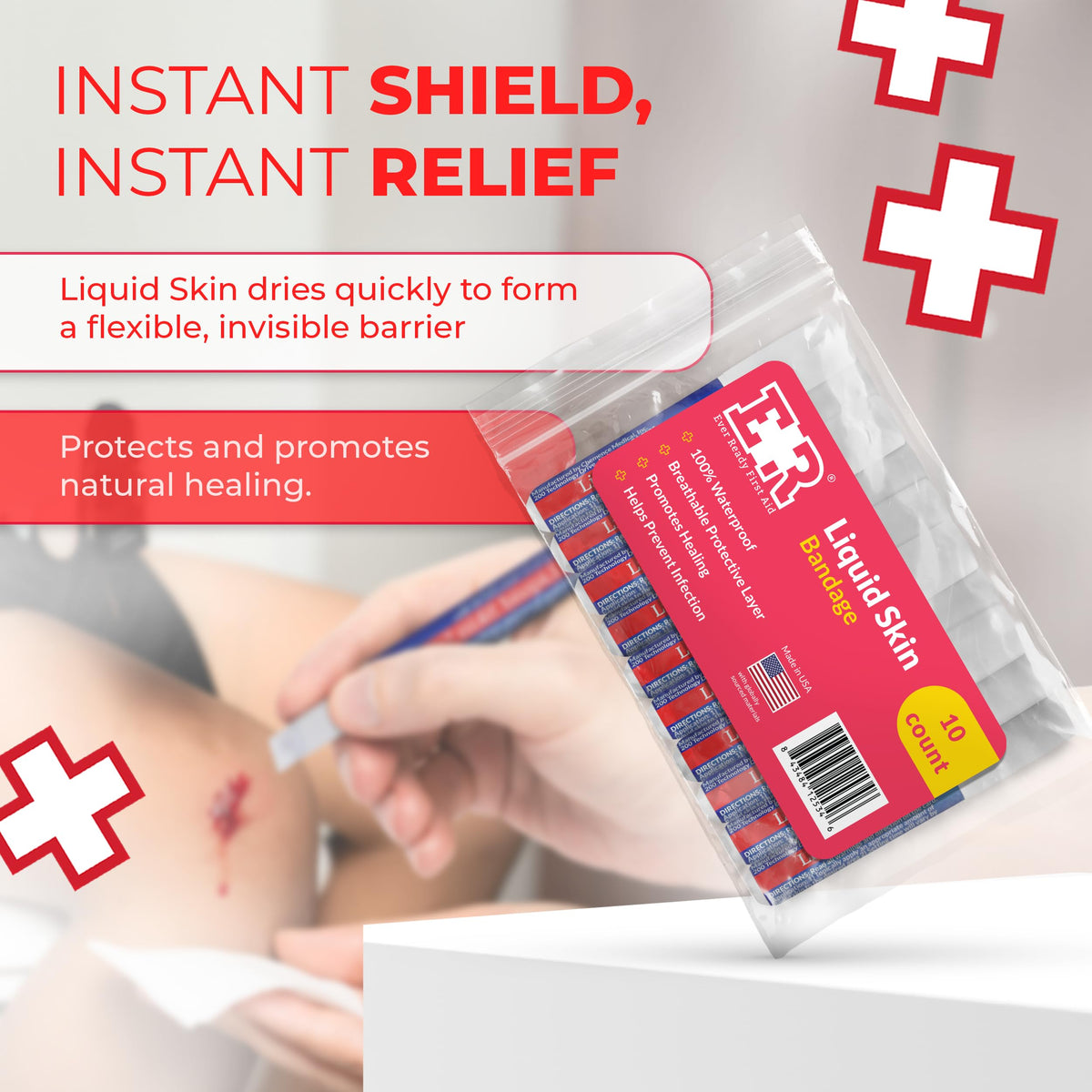 Waterproof Liquid Bandage 10 Count R952