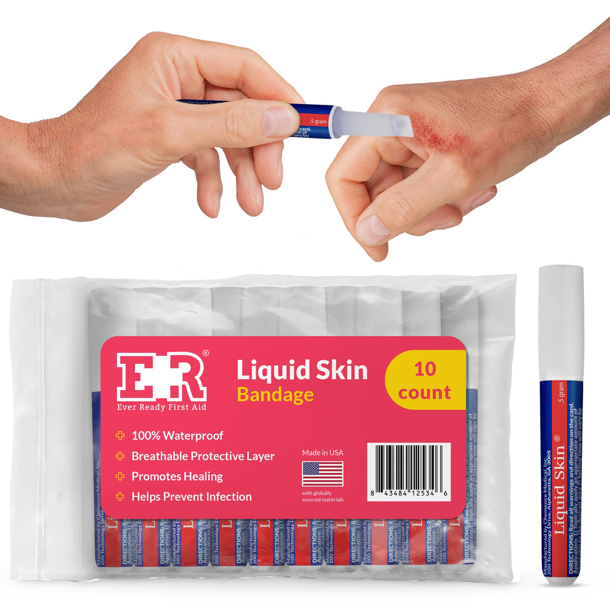 Waterproof Liquid Bandage 10 Count R952