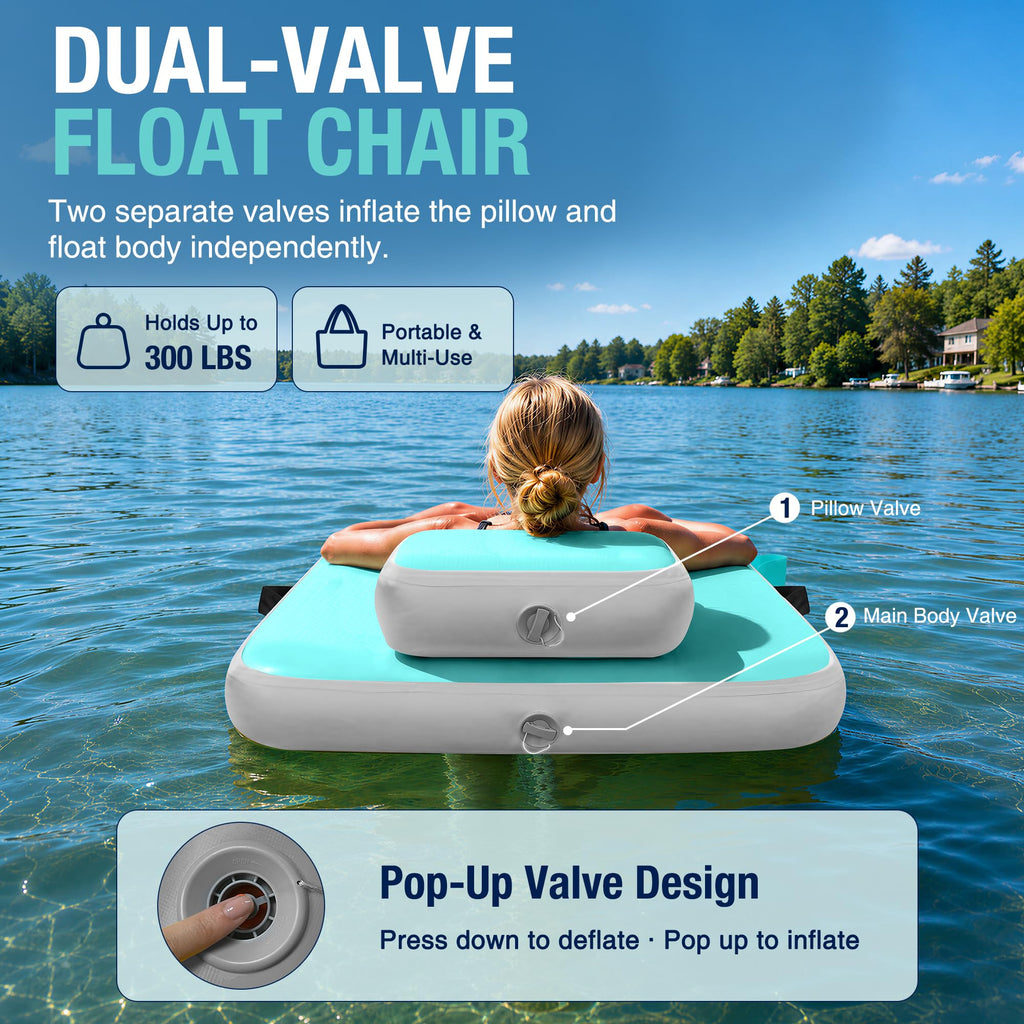 Inflatable Floating Chair with Cup Holder S63982