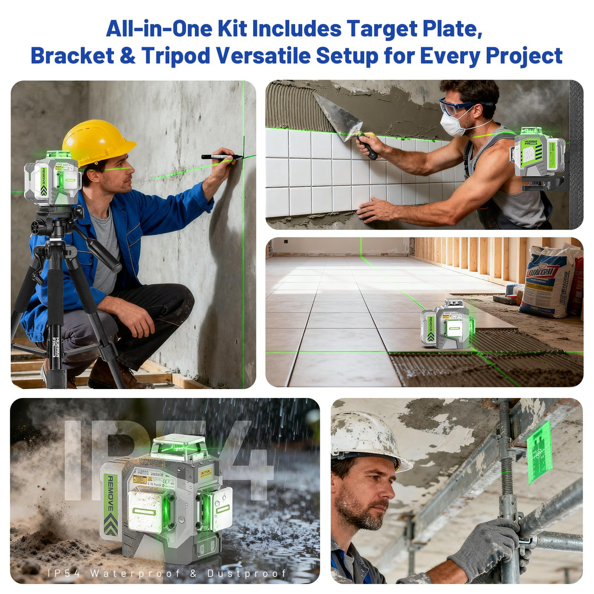 360 Self Leveling Green Laser Level with Tripod N7015
