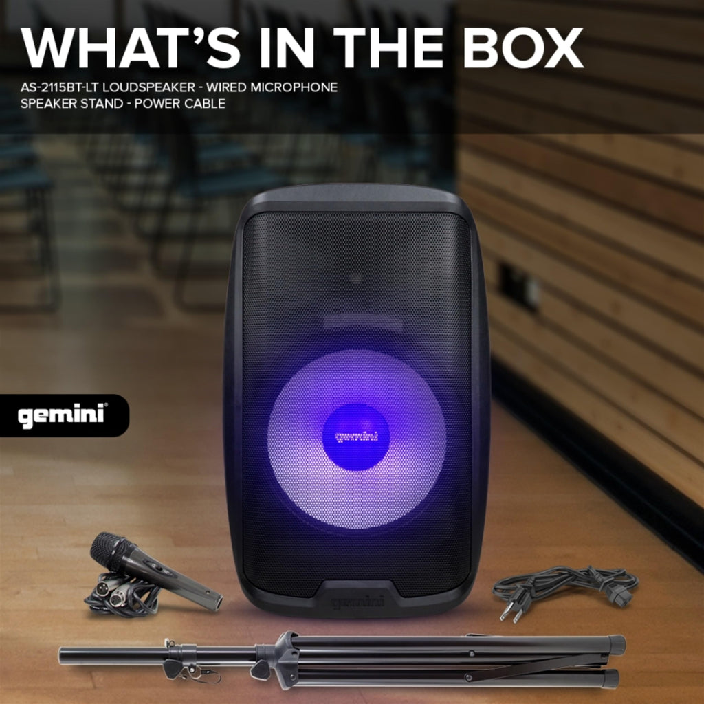 15" PA Speaker & Stand, 1000 Watts J679930
