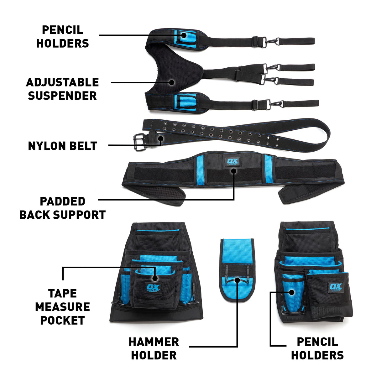 Framing Tool Belt with Suspenders V71554