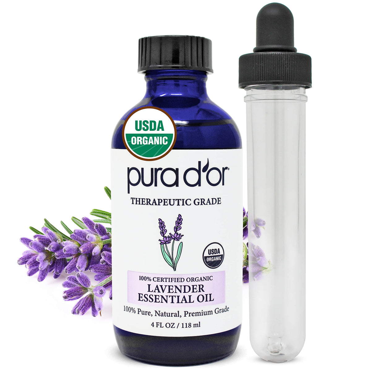 Organic Fractionated Coconut Oil & Lavender Essential Oil Bundle V2858