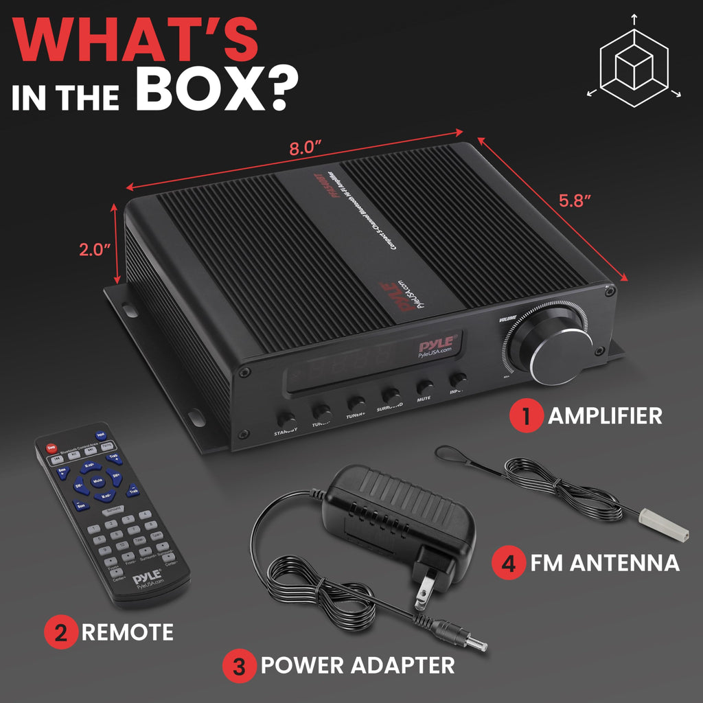 100W 5 Channel Bluetooth Home Theater Audio Amplifier Q118747