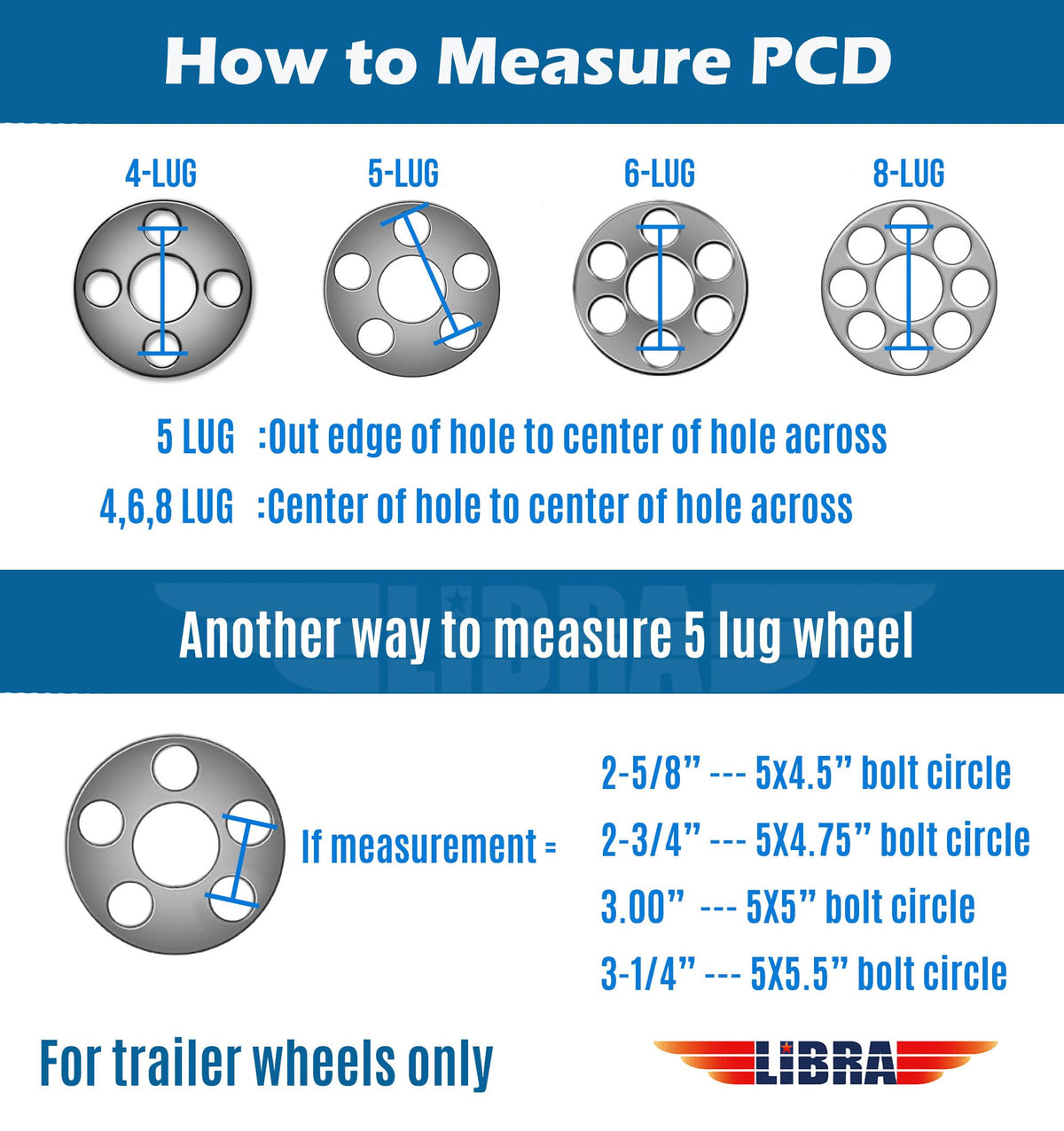 Trailer Tire Wheel ST205/75R15 8PR D 107M 5X4.5" PCD Silver Mod Rim U41913