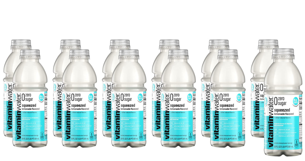 20 Fl Oz Vitamin Water ZERO Sugar Lemonade Pack of 12 R974