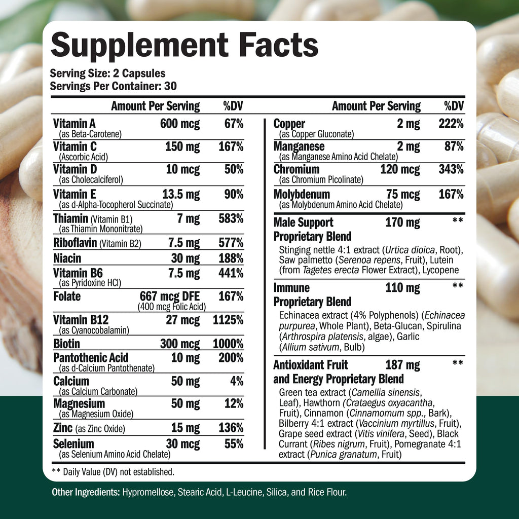 Glucosamine Chondroitin Turmeric MSM Men's Multivitamin Supplement Bundle U726488