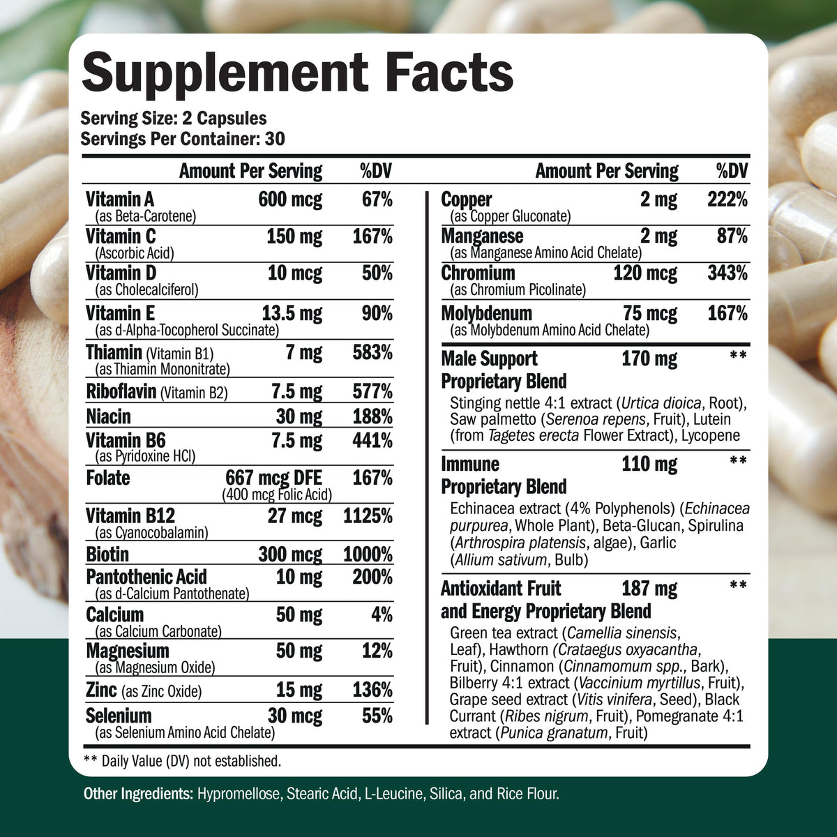 Glucosamine Chondroitin Turmeric MSM Men's Multivitamin Supplement Bundle U726488