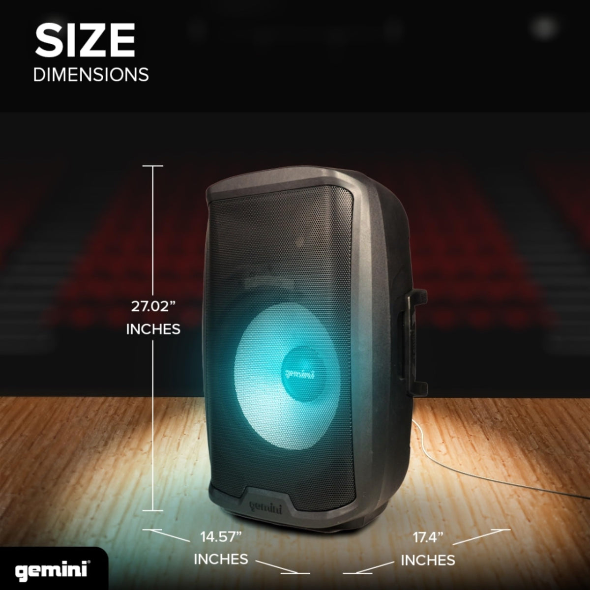 15" PA Speaker & Stand, 1000 Watts J679930
