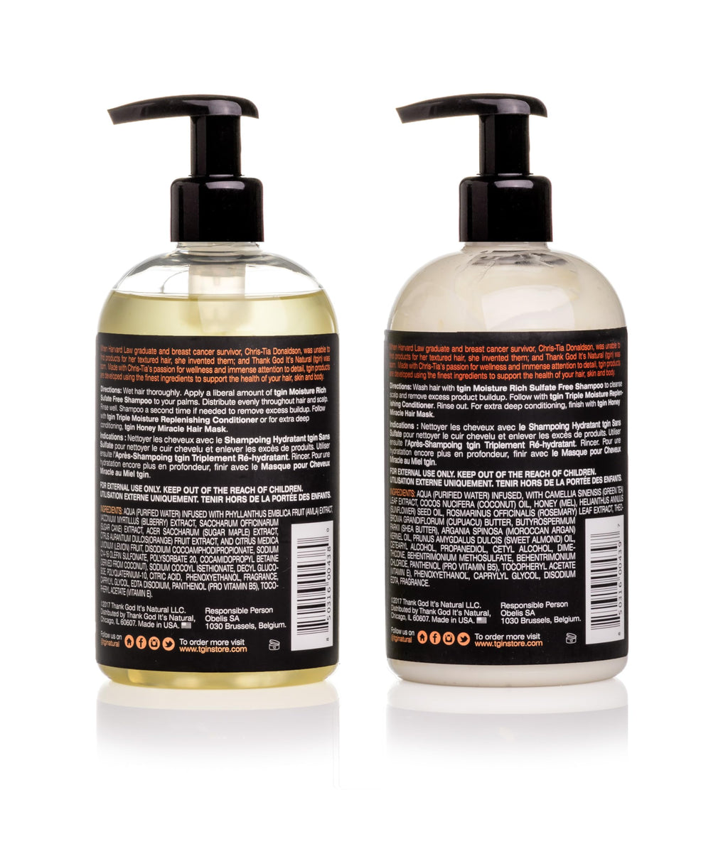 Sulfate Free Moisturizing Shampoo & Conditioner Duo 13 oz Set H206