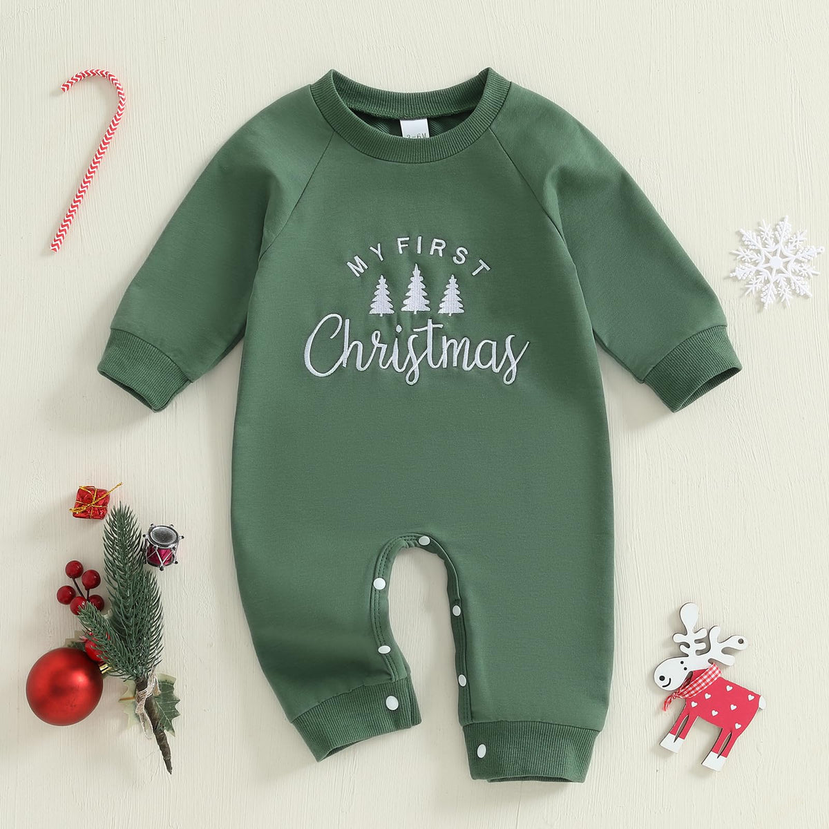 Newborn Thanksgiving Sweatshirt Jumpsuit Romper Y479