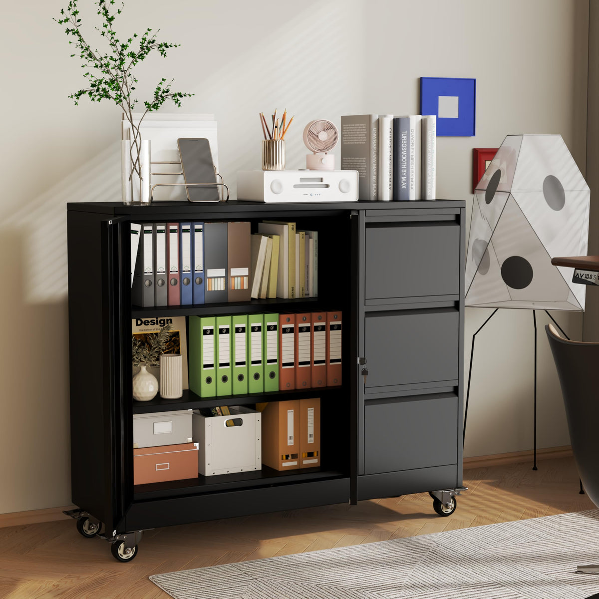 3 Drawer Rolling File Cabinet P18784