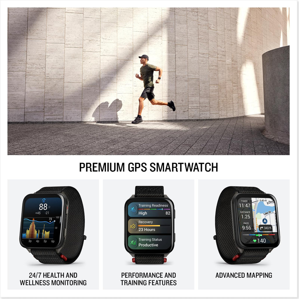 Black 51mm Smartwatch U2993