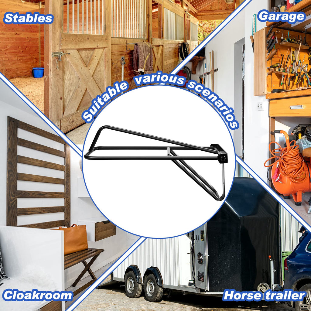 2 Pieces Portable Folding Saddle Rack N657