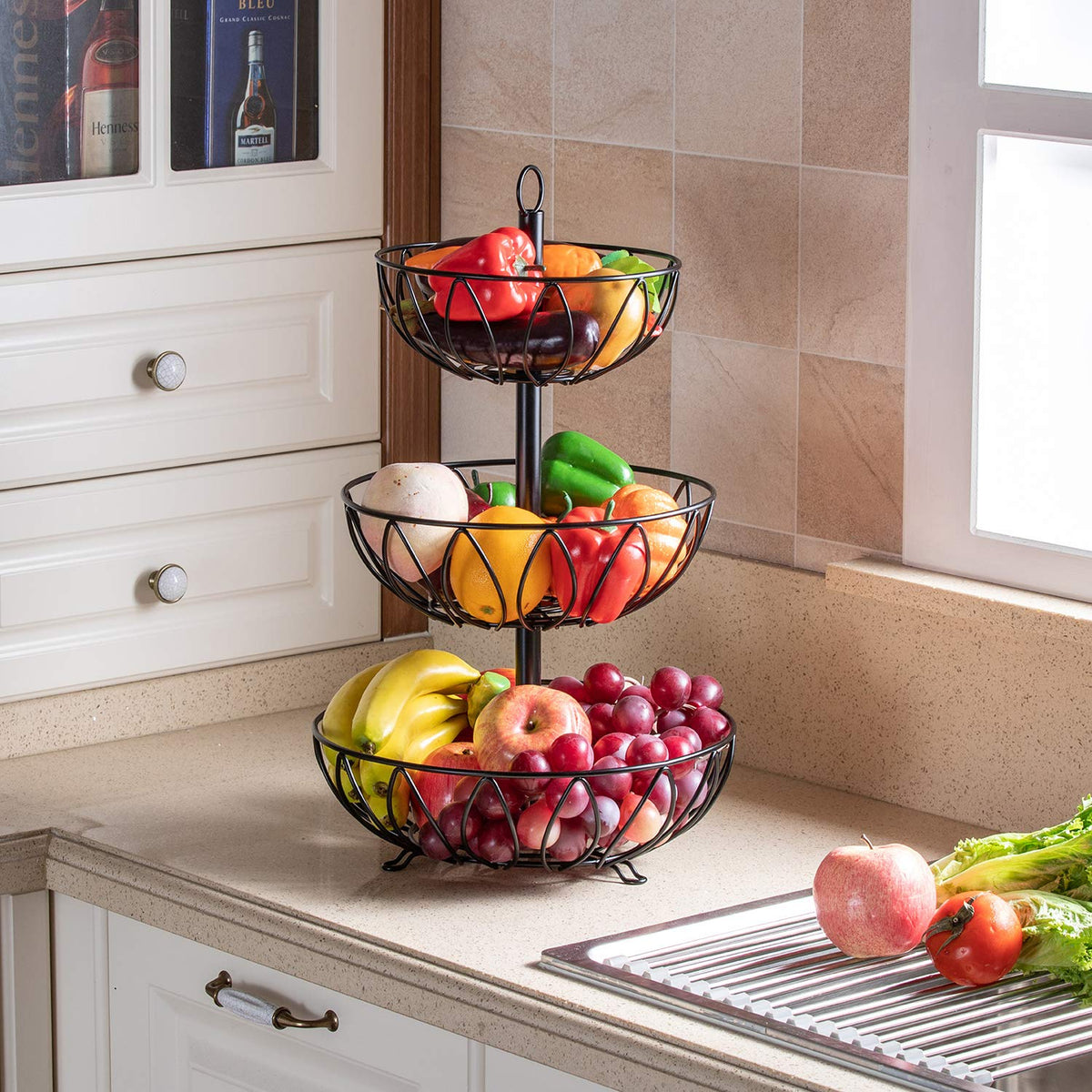 3 Tier Metal Fruit Basket I2725