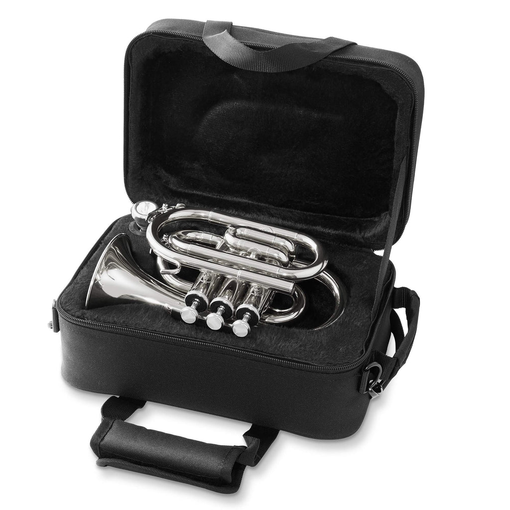 Bb Brass Pocket Trumpet with Nickel Plated Finish R86755