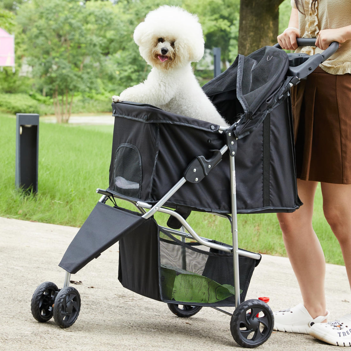 Foldable 3 Wheel Pet Stroller A636641