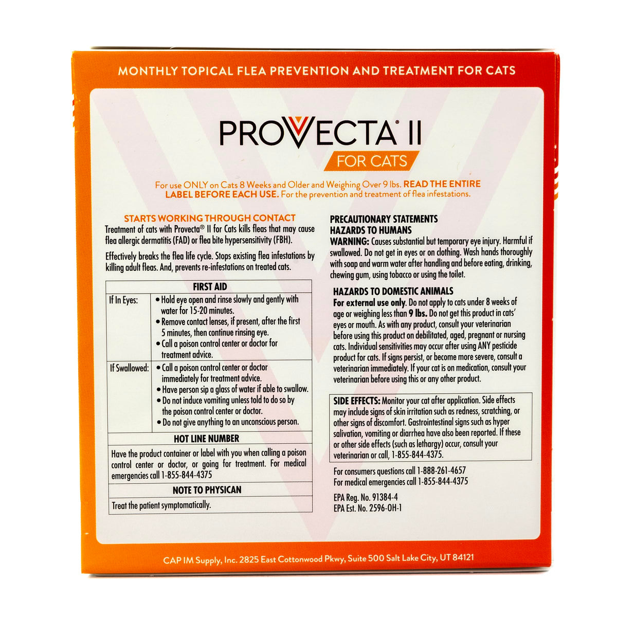 Flea Treatment for Large Cats Over 9 lbs, 4-Month Supply D71818