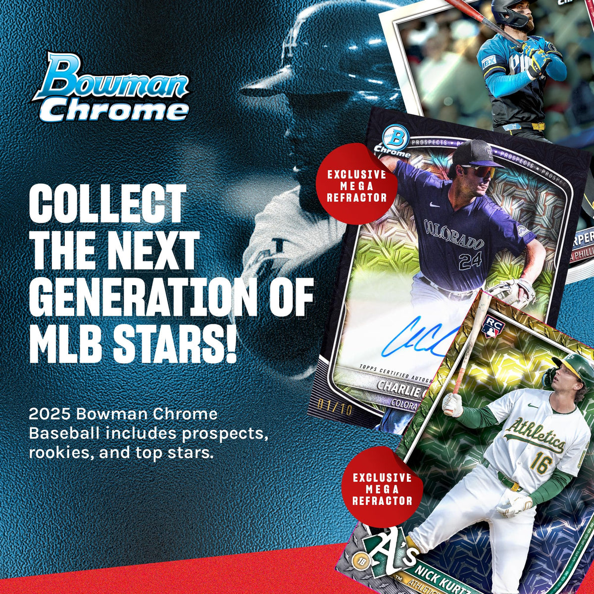 2025 Bowman Chrome Baseball Mega Box J599572
