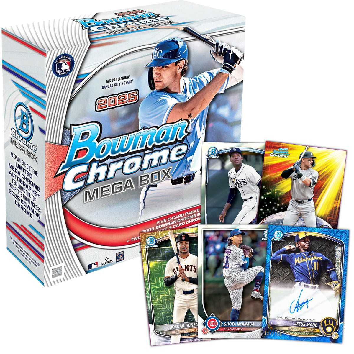2025 Bowman Chrome Baseball Mega Box J599572