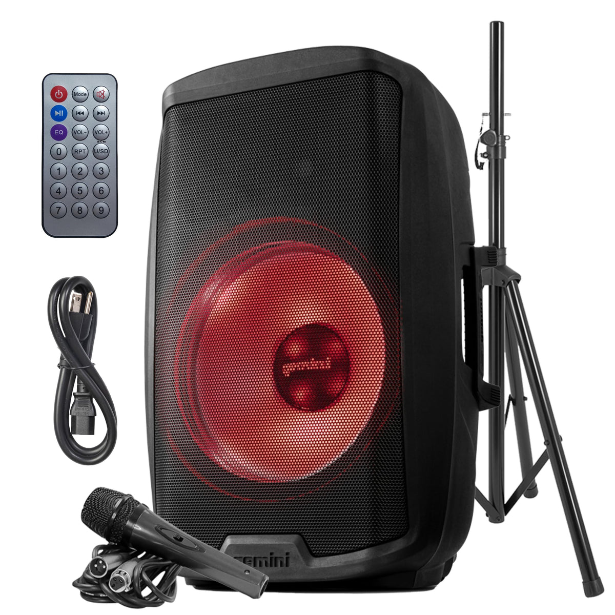 15" PA Speaker & Stand, 1000 Watts J679930